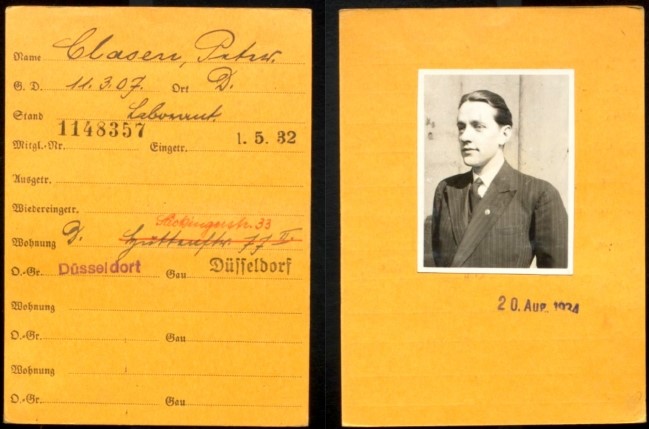 Datei:NSDAP-Ausweis Clasen.jpg