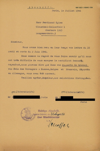 Datei:Schreiben Zwangsarbeiter an Ferdinand Spies.jpg